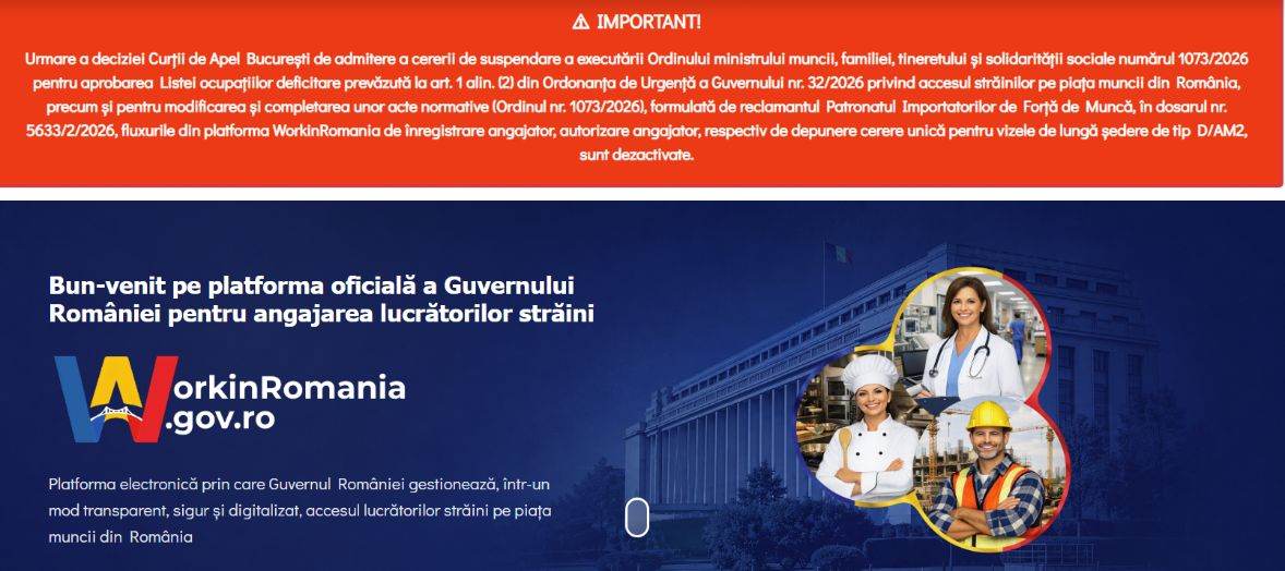 Dr. Radu Pavel: Blocajul platformei Work in Romania poate afecta dreptul de şedere al lucrătorilor străini